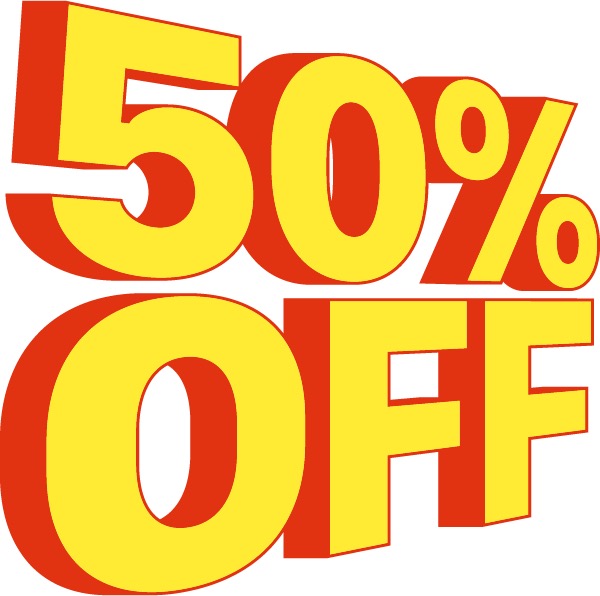 50%off