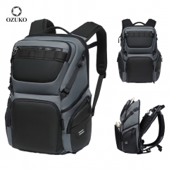 OZUKO 9940 Large Capacity Laptop Backpack for Men Wear Proof Oxford Rucksack Organized Multy Pocket Business Backpack for Daily