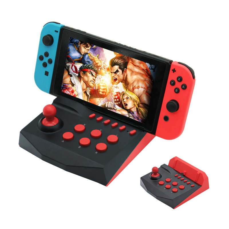 Arcade game joystick for N-Switch /N-switch lite with charging（red）