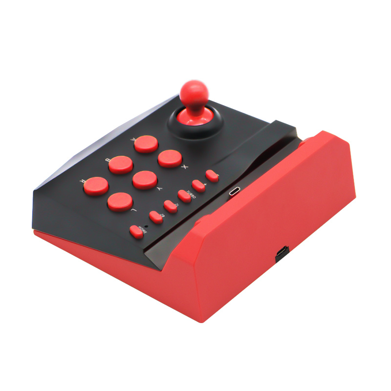 Arcade game joystick for N-Switch /N-switch lite with charging（red）