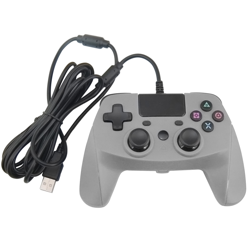 PS4/PS3/PC Wired Controller with sensor function（Gray）