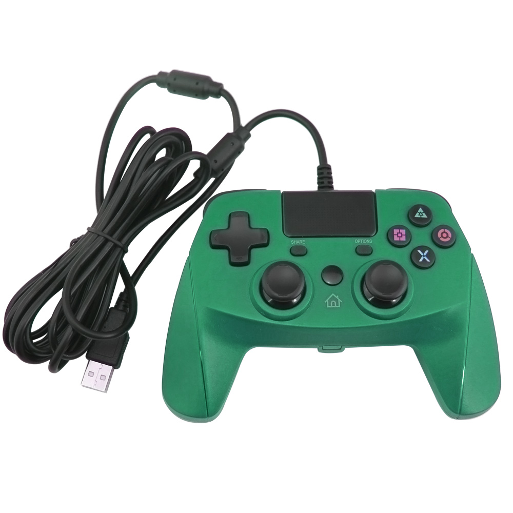 PS4/PS3/PC Wired Controller with Sensor Function（Green）