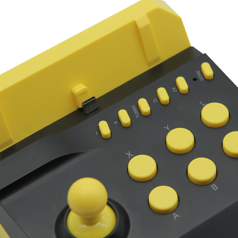 Arcade game joystick for N-Switch /N-switch lite with charging（yellow）
