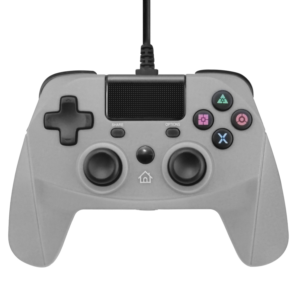 PS4/PS3/PC Wired Controller with sensor function（Gray）