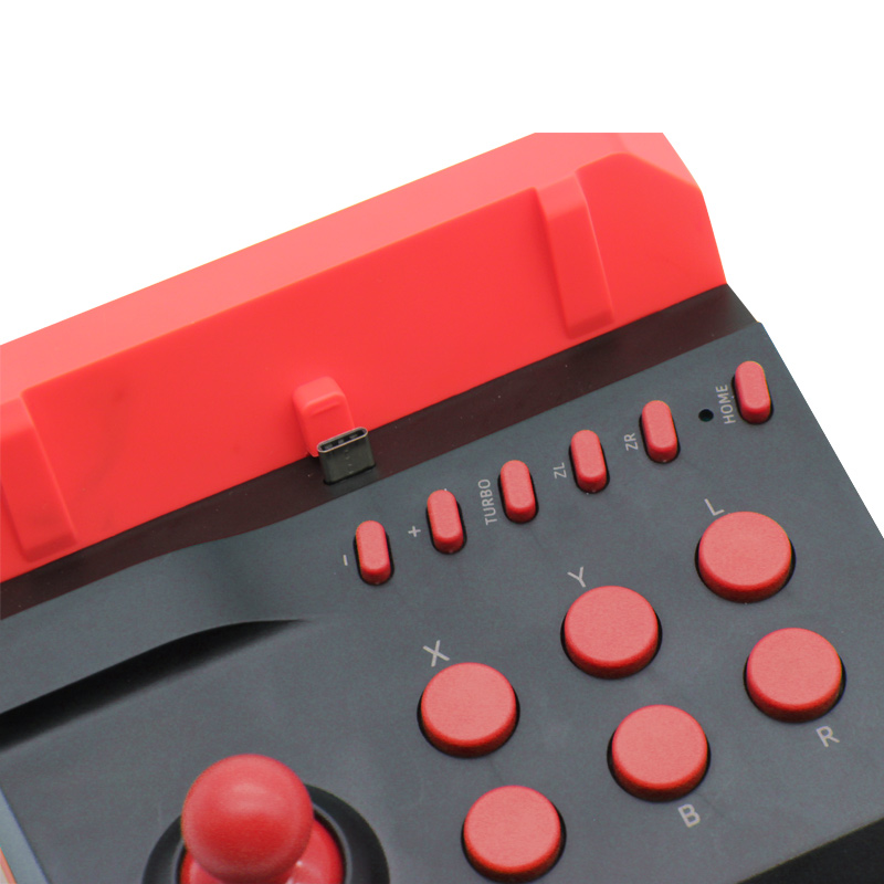 Arcade game joystick for N-Switch /N-switch lite with charging（red）