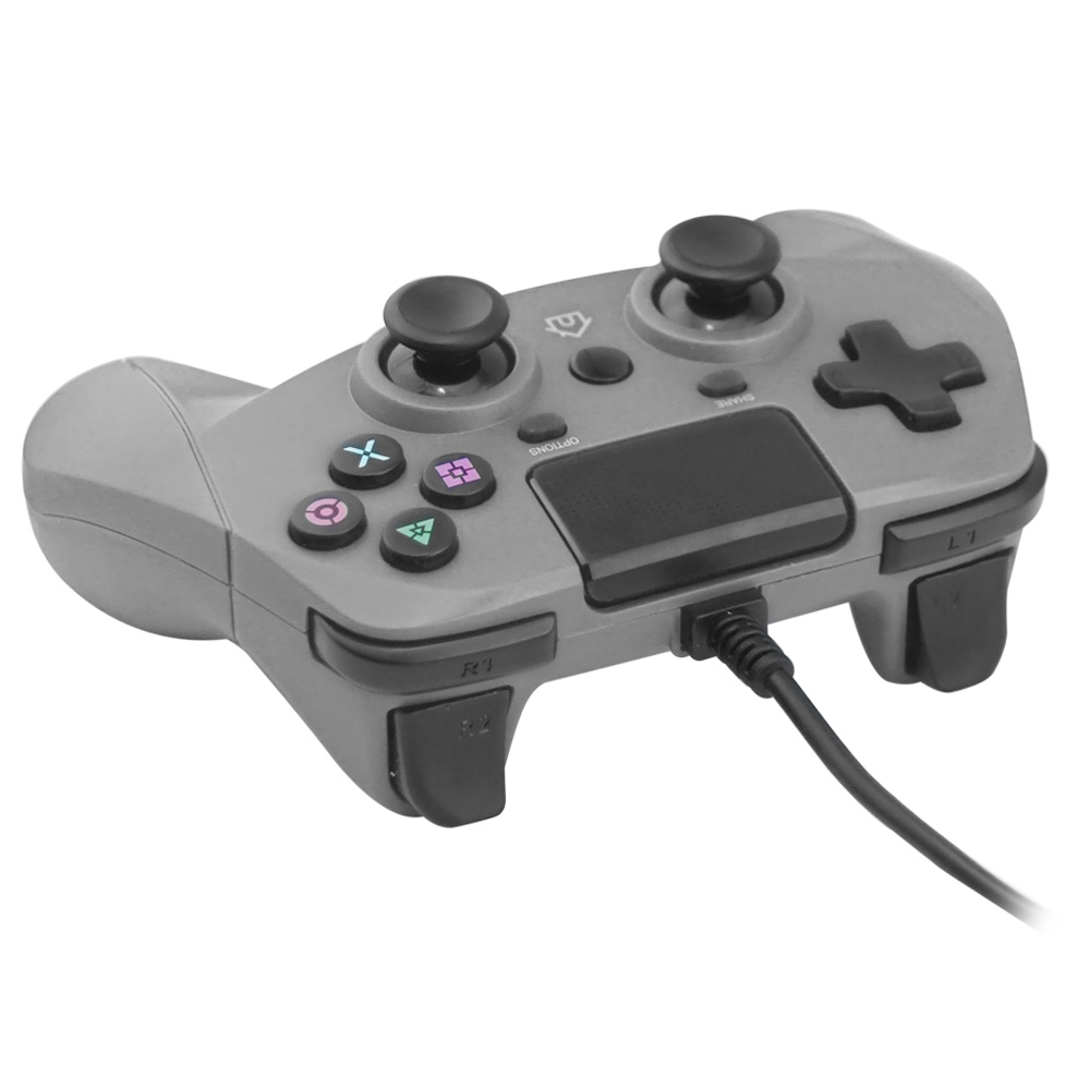 PS4/PS3/PC Wired Controller with sensor function（Gray）