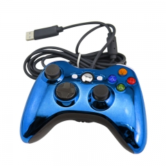 XBOX 360 Wired controller（Electroplated blue）