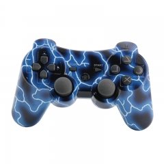 PS3 Wireless Controller with pp bag（Blue lightning）