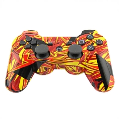 PS3 Wireles Controller with pp bag (Yellow Graffiti)