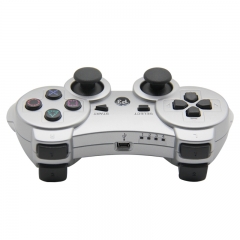 PS3 Wireless Controller with pp bag ( silver)