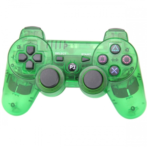 PS3 Wireless Joypad Crystal Green with pp bag