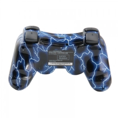 PS3 Wireless Controller with pp bag（Blue lightning）