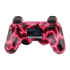 PS3 Wireless Controller with pp bag（Red lightning）