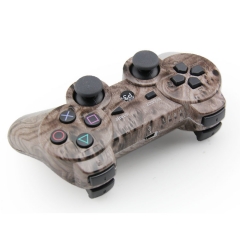 PS3 Wierless Controller with pp bag (brown Woodgrain)