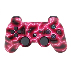 PS3 Wireless Controller with pp bag（Red lightning）