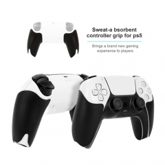 12 in1 set for PS5 Controller Handle Anti-slip Sticker Grip Handle Sticker Cover Game Handle Protective Sticker + Joypad Joystick Rocker Sponge Ring