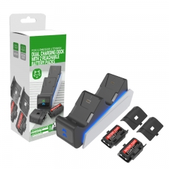 Dual Charging Dock With 2 Replaceable Battery Packs For X-one/s/Elite/SS/SX