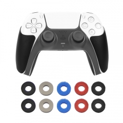 12 in1 set for PS5 Controller Handle Anti-slip Sticker Grip Handle Sticker Cover Game Handle Protective Sticker + Joypad Joystick Rocker Sponge Ring