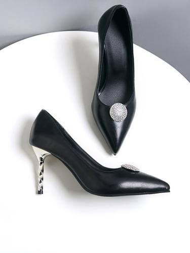 Women'S Wedding Shoes Stiletto Heel Pointed Toe Wedding Pumps Wedding Daily Pu Synthetics