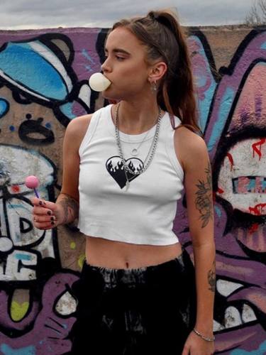 Casual Easy Matching Crop Tank Tops For Women
