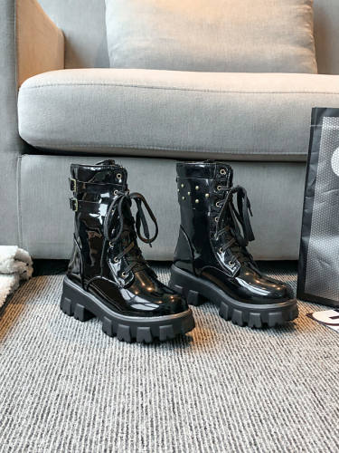 Women'S Boots Platform Round Toe Mid Calf Boots Casual Roman Shoes Daily Office & Career Pu Solid Colored / Mid-Calf Boots