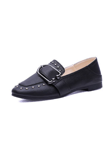 Women'S Shoes Pu(Polyurethane) Spring / Summer Comfort / Basic Pump Heels Stiletto Heel Pointed Toe Buckle / Black / Yellow / Party & Evening / Dress / Party & Evening