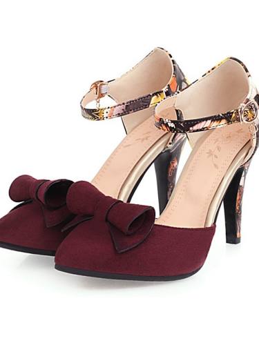 Women'S Wedding Shoes Stiletto Heel Pointed Toe Wedding Pumps Wedding Daily Pu Synthetics
