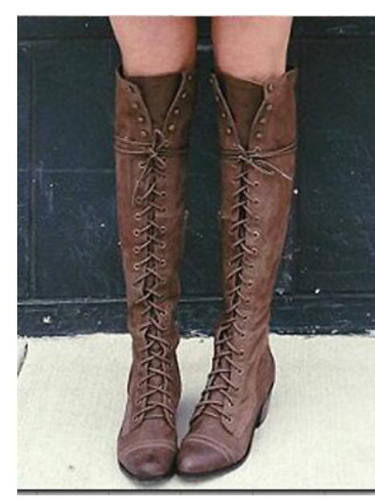 Women'S Boots Riding Boots Block Heel Round Toe Over The Knee Boots Casual Basic Daily Walking Shoes Pu Solid Colored