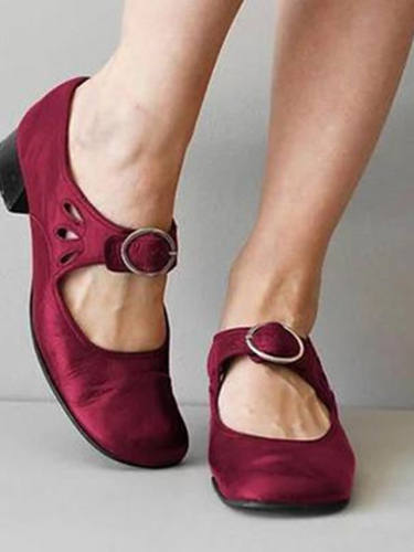 Women'S Flats Wedge Heel Round Toe Casual Daily Walking Shoes Pu Solid Colored Black Burgundy Khaki