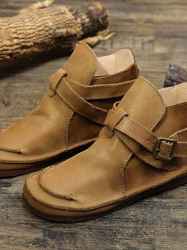 Women'S Flats Wedge Heel Closed Toe Nappa Leather Jeans Brown Cotton Brown List Camel Cotton / Mid-Calf Boots