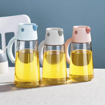 Kitchen Seasoning Glass Storage Bottle Moisture-Proof Dust-Proof Large-Capacity Sauce Oil Vinegar Bottle