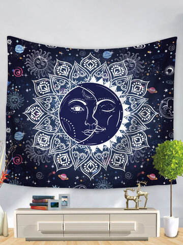 Bohemian Mandala Tarot Constellation Wall Hanging Tapestries Home Living Room Art Decor Beach Towels