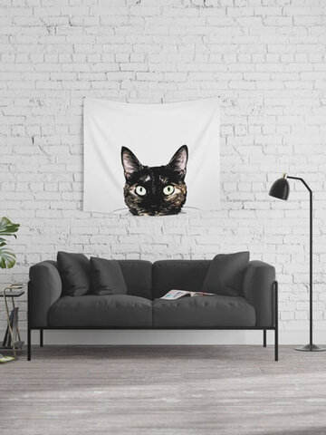 Black Cat Pattern Tapestry Art Home Decoration Living Room Bedroom Decoration