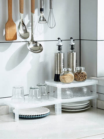 1Pc Multil Layer Kitchen Shelf Thick Plastic Drain Rack Dish Racks Tableware Put Bowls Enclosure Kitchen Organizer Storage Rack