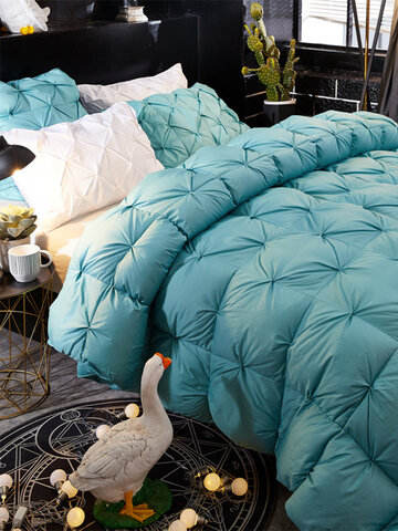 White Goose Down Quilt Large Comforter Duvet Blanket Winter Full Queen King Size Bedding