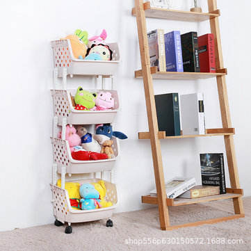 Kitchen Vegetable Racks Sundries Bathroom Storage Basket Multi-function Floor Multi-layer Storage Basket