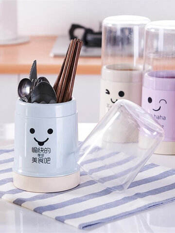 Creative Kitchen Tableware Draining Rack Chopstick Spoon Fork Storage Box Cutlery Holder Detachable
