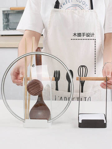 Kitchenware Rack Holder Free Perforation Kitche Sitting Spoon Cutting Board Pot Cover Rack Multifunctional Storage Rack