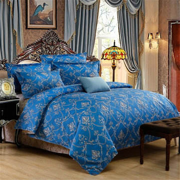 3 Or 4pcs Vintage Europe Polyester Fibre Bedding Suit Retro Pattern Printed Bedding Sets
