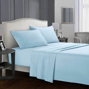 Hotel Luxury Comfort Bed Sheets Set Bedding Set Deep Pockets Wrinkle & Fade Resistant Hypoallergenic Sheet & Pillow Case Set