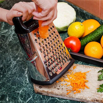 Mulit function Kitchen Vegetable Fruit Peeler Professional Vegetable Cutter Stainless Steel 4 Sided Grater Cheese Kitchen Gadgets Accessories