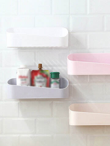 Kitchen Hanging Storage Box Without Punching Strong Paste Non-Debris Storage Basket