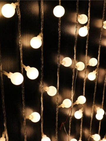 10m 100 LED Globe Bulb Ball Xmas String Lights Wedding Fairy Light Home Decor
