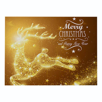 Golden Printing Series Christmas Cotton Mats Home Fabric Table Mat Kitchen Supplies Western Mat