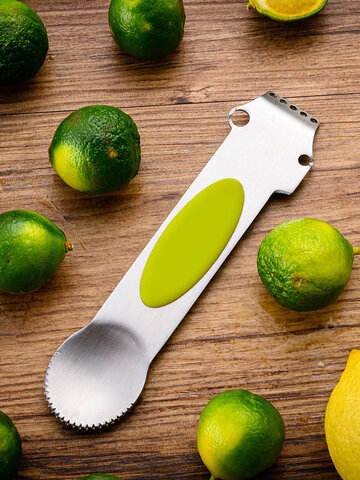 Multifunctional Stainless Steel Lemon Zester Grater Citrus Fruits Kitchen Peeler Tool Oranges Slicer