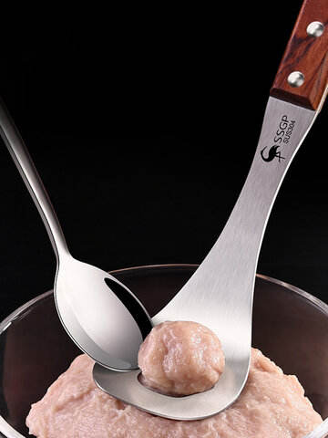 304 Stainless Steel Meatballs Clips Ball Spoons Creative Molds Commercial Rosewood Kitchen Tools