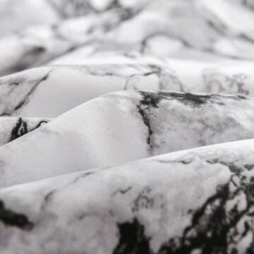 Soft Lightweight Microfiber Marble Printed Bedding Sheet Black Grey And White Abstract Comforter Cover With Zipper
