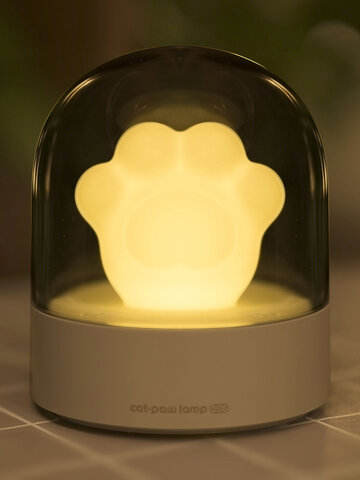 3Life 006 Creative Cat Paw Musical Night Light USB Charging LED Night Light Built In Music Player
