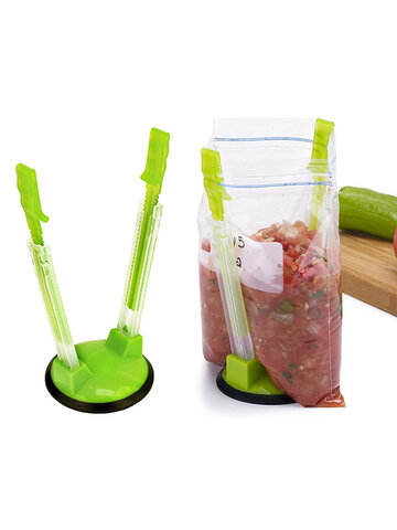Baggy Bag Rack Sandwich Hand Bag Racks Clip Food Storage Bags Onto Holder Best Opener Packing Bag