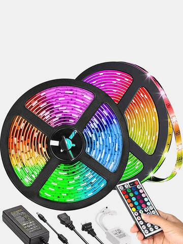 5/10M 12V WiFi Remote Control LED Strip Lights 5050 RGB TV Backlight Staircase Cabinet Indoor Outdoor Decor